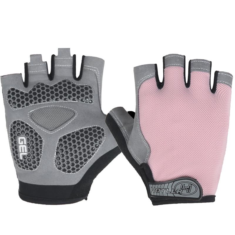Guanti Unisex Mezza Dita per Fitness e Ciclismo - Antiscivolo, Ammortizzanti, Traspiranti, per Sport all'Aperto