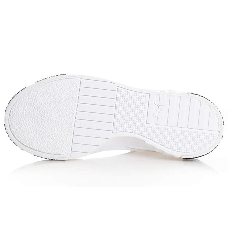 Puma Cali Bold Metallic Synthetic Leather Casual Slip Resistant Lightweight Breathable Low Top Skate Shoes Women sneaker White 371207-01