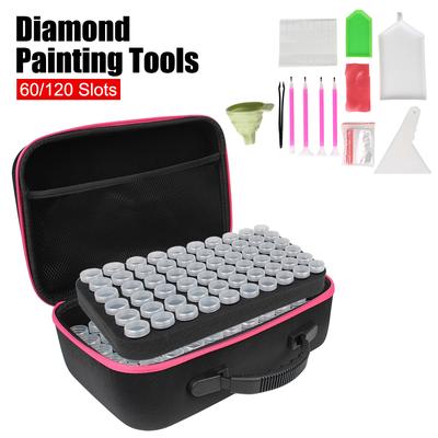 Detachable Jewelry Storage Box Diamond Painting Tools Beads Carry Case Embroidery Tools Handbag 60/120 Slots
