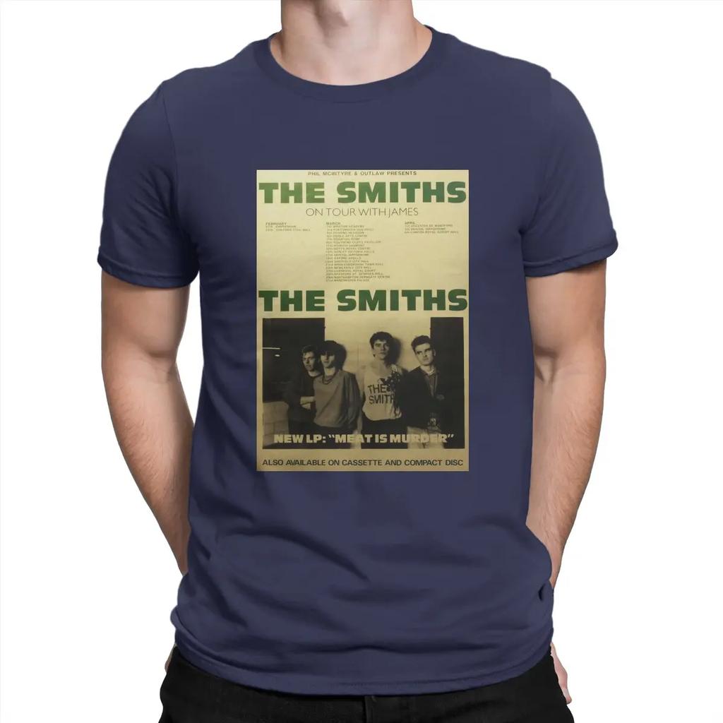 The Smiths Tour T Shirts The Smiths 100% Cotton Tops Casual Short Sleeve O Neck Tee Shirt Original T-Shirts Unisex