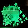 Luminous Wall Stickers Baby Kids Bedroom Home Decor Moon Stars Luminous Fluorescent Wall Stickers