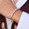 Yori Geometric White Cubic Zirconia Open Bracelet Bangle For Women High-grade Stainless Steel Fantasy Delicate Jewelry Gift