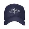 Custom Classic Unisex Jesus Saved My Life Baseball Cap Adult Christ Religion Christian Faith Adjustable Dad Hat Unisex Women Sports