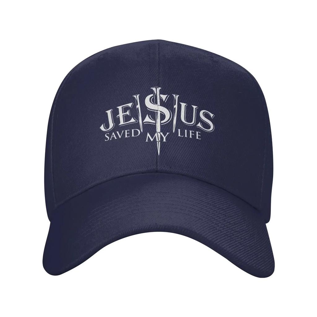 Custom Classic Unisex Jesus Saved My Life Baseball Cap Adult Christ Religion Christian Faith Adjustable Dad Hat Unisex Women Sports