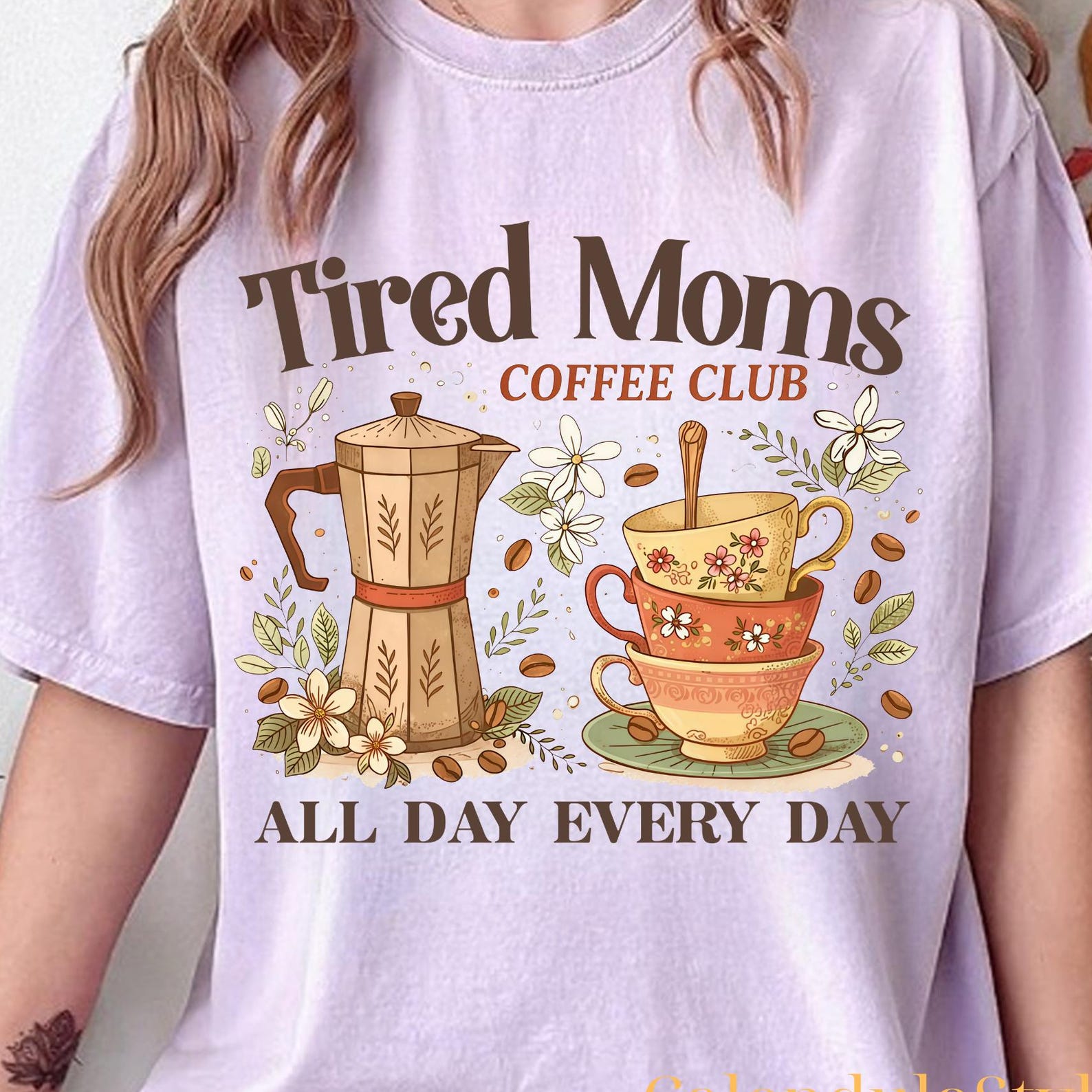 Tired Moms Coffee Club Shirt, Tired Moms Club Shirt, Caffeinated Moms Club Shirt, Momma Needs Coffee, Coffee Lover Tee, Trendy Mama Shirt 2XL