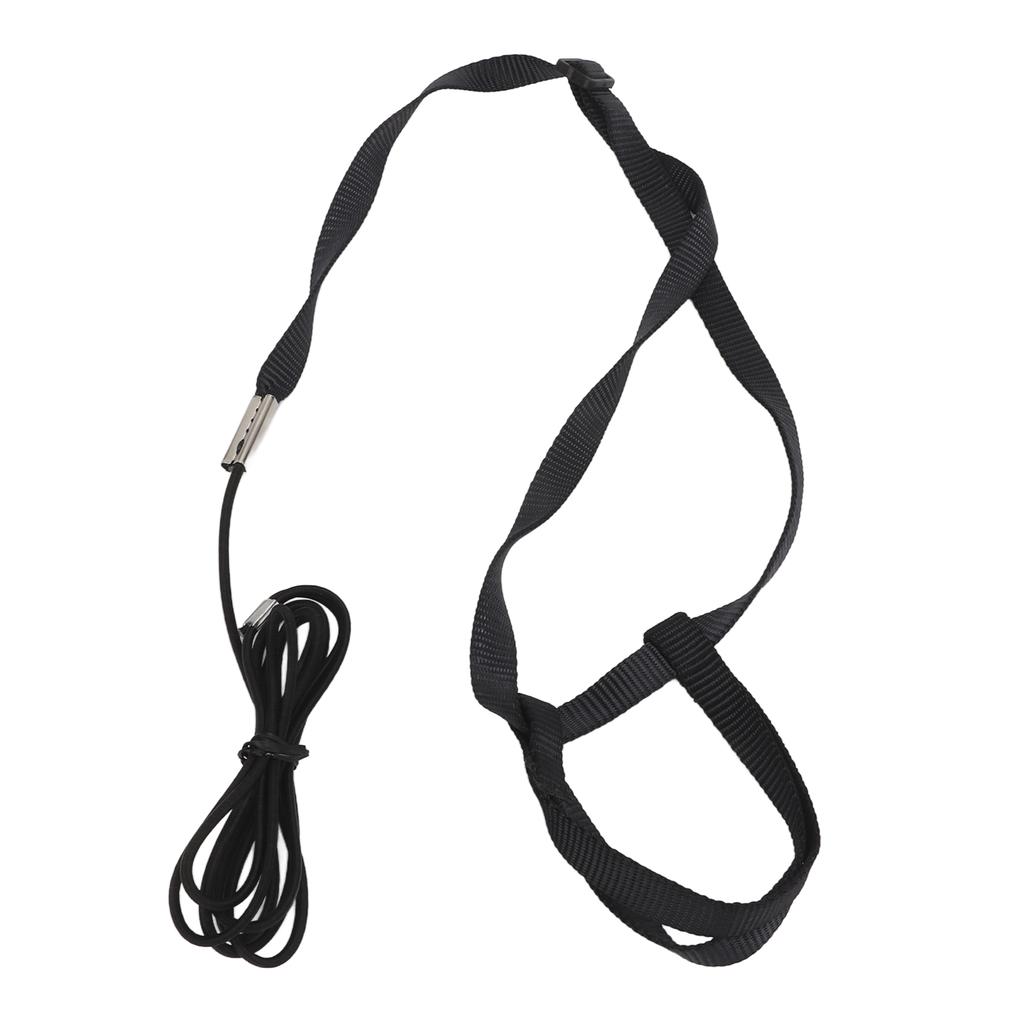 Bird Harness Ultra Light Leash Adjustable Parrot Flying Rope for Outdoor Playing PartiesBlack XS