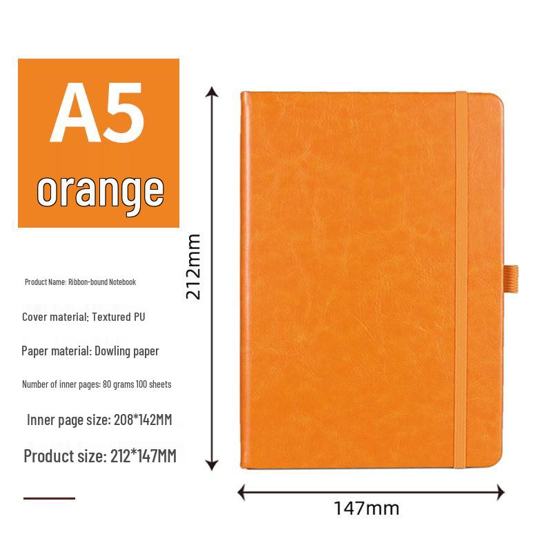 A5 Custom Ribbon Hardcover Notebook for Students and Professionals
