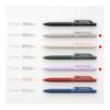 Pentel Calme Oil-Based Ballpoint Pen, 0.5mm, Beige, Gray, Purple, Set of 3, Quiet Knock Design, Minimalist Style