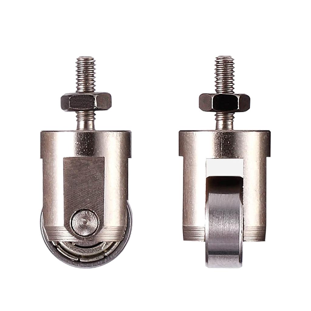 Roller Contact Point for Dial Gauge 10mm Diameter Wheel M2.5 Thread Dial Gauge Accessories Stainless Steel