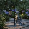 Solar Dragon Garden Statue Light Cordless for Evening Entertaining Areas