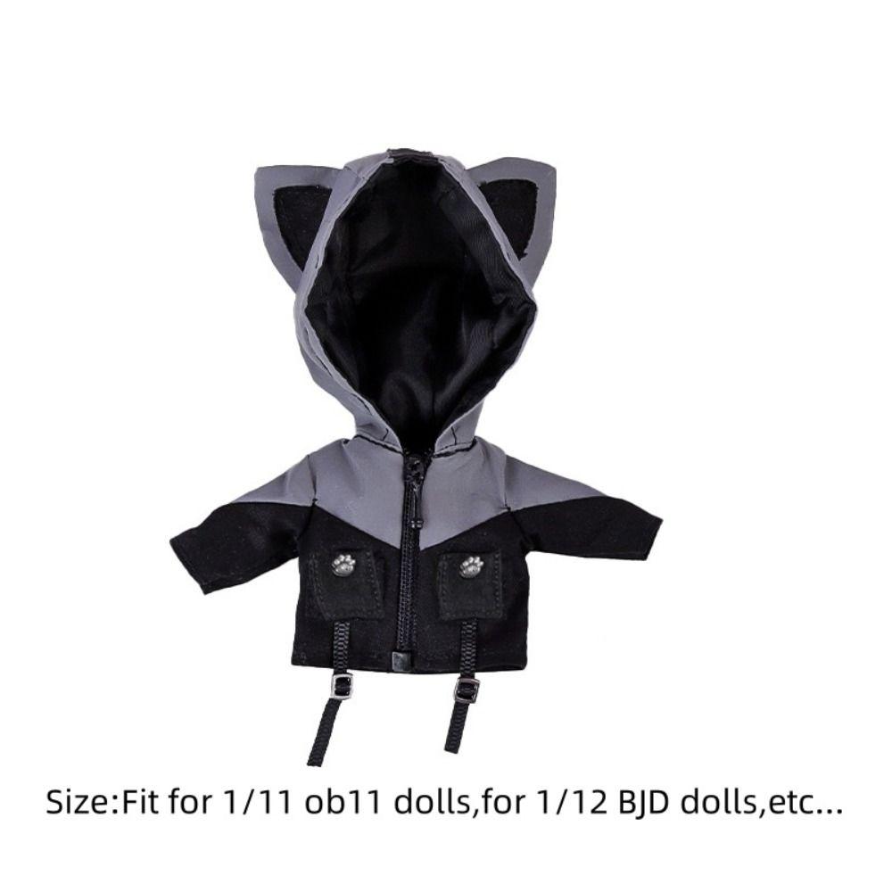 Casual Wear Doll Reflective Jacket Decoration Doll Coat Dolls Accessories Ob11 Clothing  Obitsu11