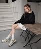 Rosefranz Back Rose Embroidery Hoodie [Black]