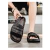 Men's 4CM Thick Sole Slides Cloud-like Comfort Non-slip Splash Pattern Casual Slippers