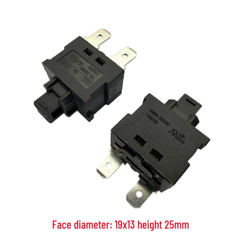 

LECI PS102A Self-Locking 2-Pin Switch, 16A High Current Power Button for Dishwasher/Vacuum Cleaner