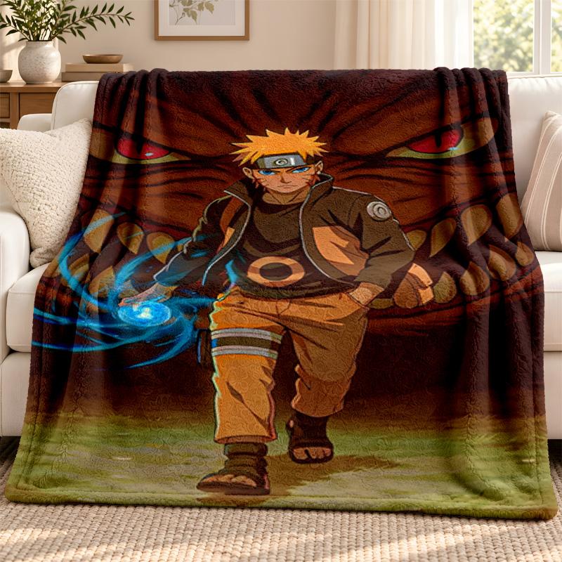 Naruto blanket Flannel Blanket Soft Cozy Plush Throw for Sofa Bed Lightweight Home Decoration Outdoor camping