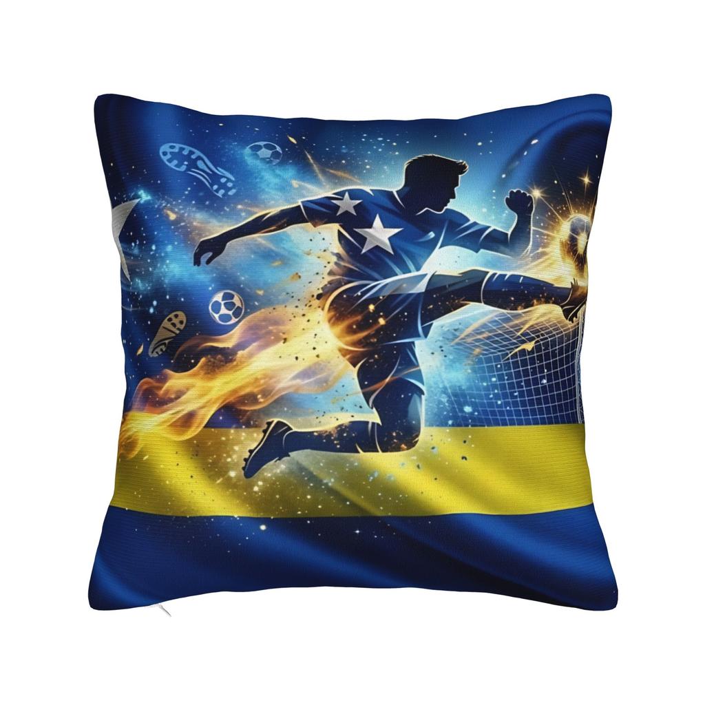 TEAM CURACAO Soccer Sport Square Pillowcases Polyester Sofa Cushion Cover Cute Decor Pillow Cover