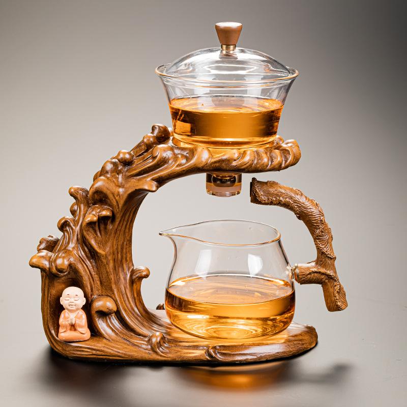 Kung Fu Teapot Fully Automatic Integrated Lazy Tea God Tool Glass Tea Set