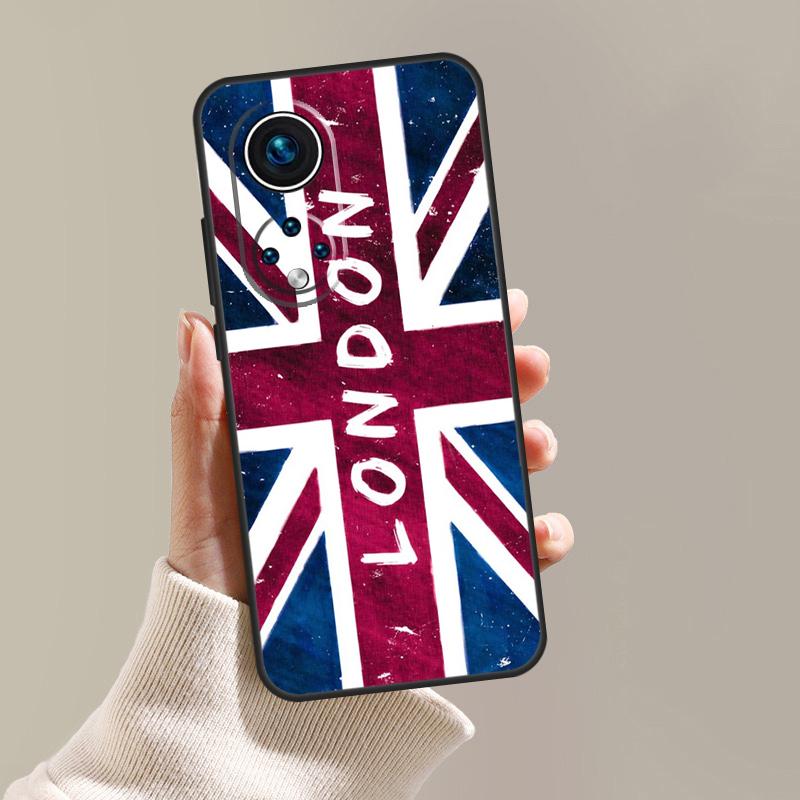 London British Union Jack Case Cover For Honor X8a X9a X7a X6a X7 X8 X9 50 70 90 Lite Honor 8X 9X Magic 5 Lite Pro