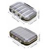 Double Side Fly Fishing Baits Box Plastic Foam Padded Lures Holder Case Waterproof Clear Lid Fly Lure Box Fishing Accessory