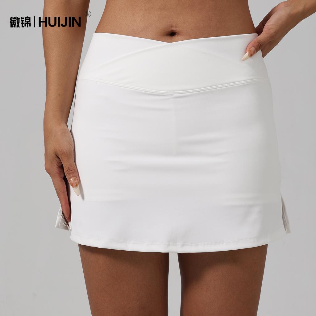 Slim-fit Quick-drying Tennis Skirt, Skirt, Running Fitness Skirt, Anti-light Fake Two-piece Sports Mini Skirt for Women