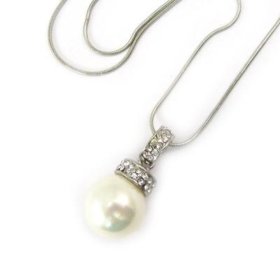 [K2398] - Pearly White 'Sissi' Necklace