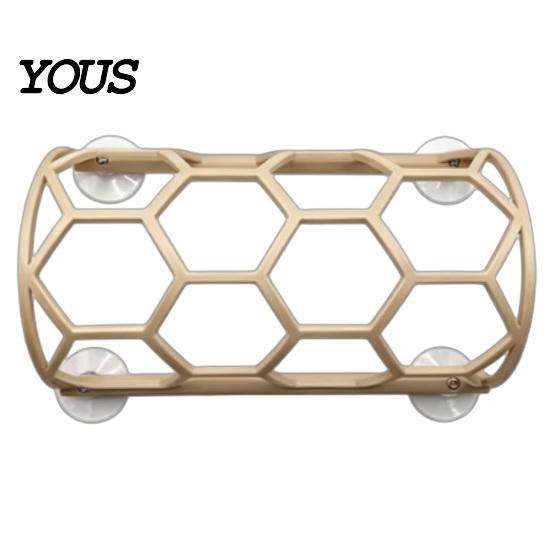 Wall Mounted Reptile Hide Honeycomb Climbing Shelf, Suction Cup Snake Tunnel Hide, Rest Platform Modular Terrarium Furniture for Ball Python,