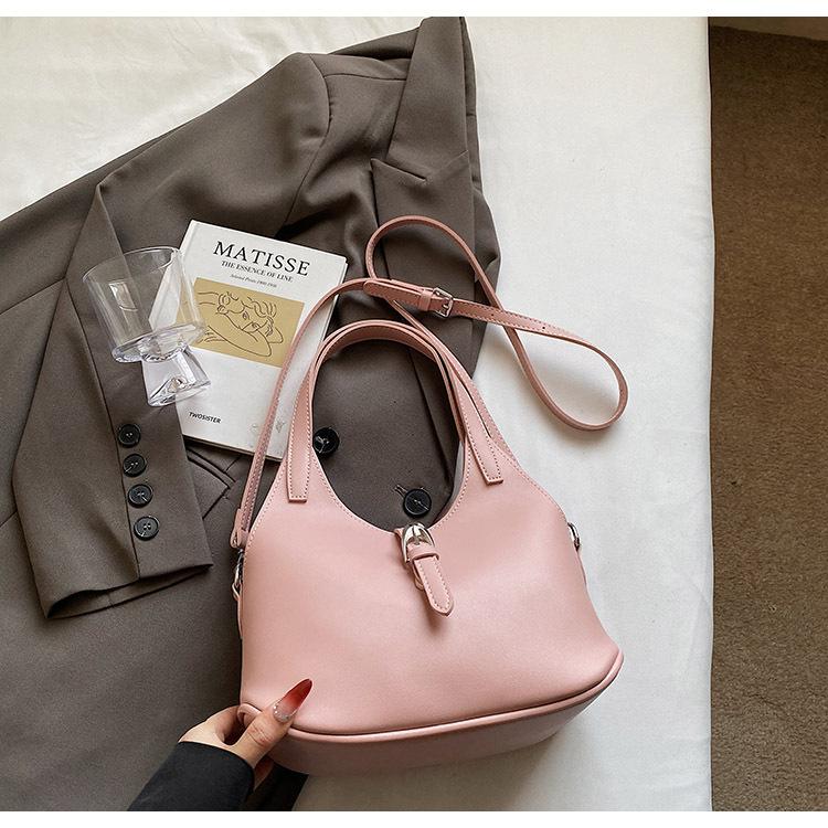 

2025 Spring Festival new Korean handbag bag women s fashion versatile high sense underarm bag temperament shoulder messenger bag розовый