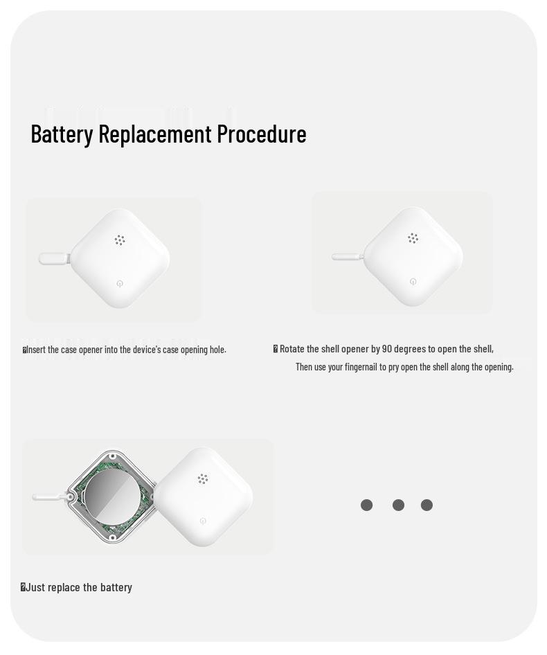 Compact Bluetooth Pet Tracker: Compatible with Apple Find My, Anti-Loss Device