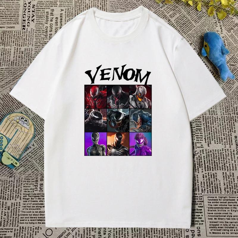 2026 Licensed Venom 3 Short Sleeve Spiderman Print T-Shirt Relaxed Plus Size Men's and Women's Short Sleeve