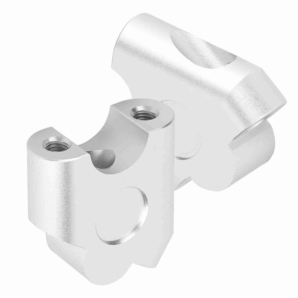 Lenkererhöhung 22mm Universal Fahrradlenker Klemme (Verchromte Oberfläche)