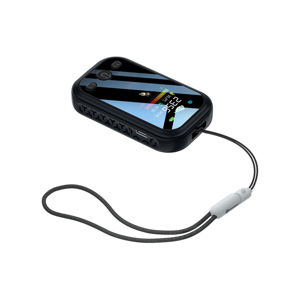 

3 в 1 CO2-метр, высокочувствительный детектор, монитор качества воздуха, черный чёрный