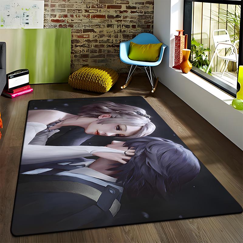 Final Fantasy Printed Carpet for Living Room Rugs Camping Stranger Things Picnic Mats Anti-Slip E-sports Rug Yoga Mat Fans Gift
