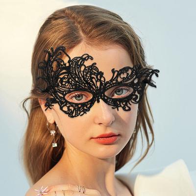 Yousheng ženy krajková maska ​​benátská maska ​​na půl obličeje zahuštěná sexy párty maska ​​pro maškarní kostýmy party prom karneval