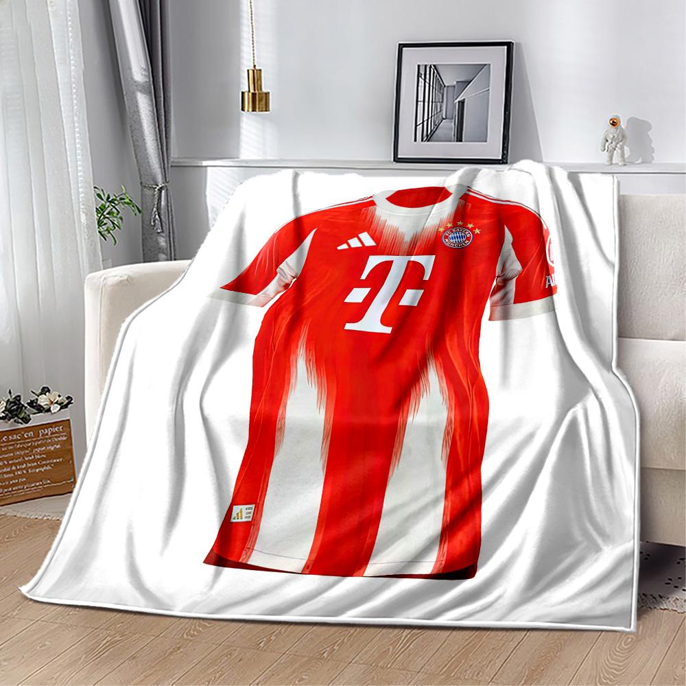 Bayern Munich Blanket Durable Comfort Suitable for Bed Livingroom Bedding Four Seasons Universal Digital Print Birthday Christmas Gift Blanket