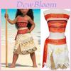 Enchanting Moana Princess Costume For Kids And Adults With Sleeveless Design