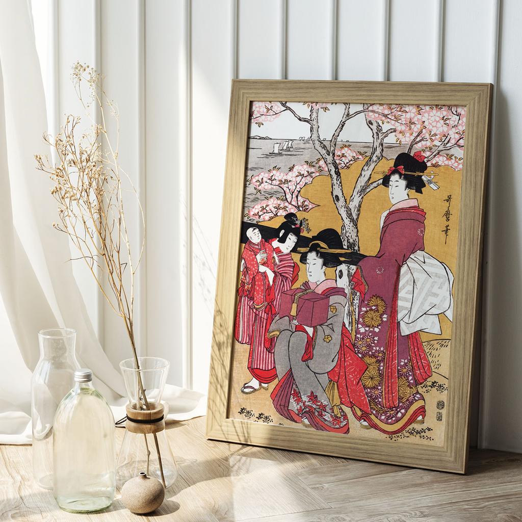 Japanese Postal Stamps Poster
