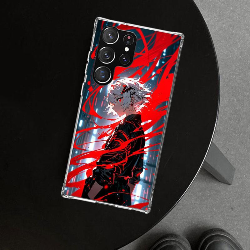 Ghoul Tokyo Touka Kirishima Phone Case Cover for Samsung Galaxy S26 S25 Edge S24 S23 Ultra S22 Plus S21 FE S20 + Art Customized