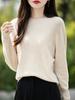 Retro Colorful Polka Dot Sequin Wool Sweater - Loose Fit, Round Neck, Warm for Autumn/Winter
