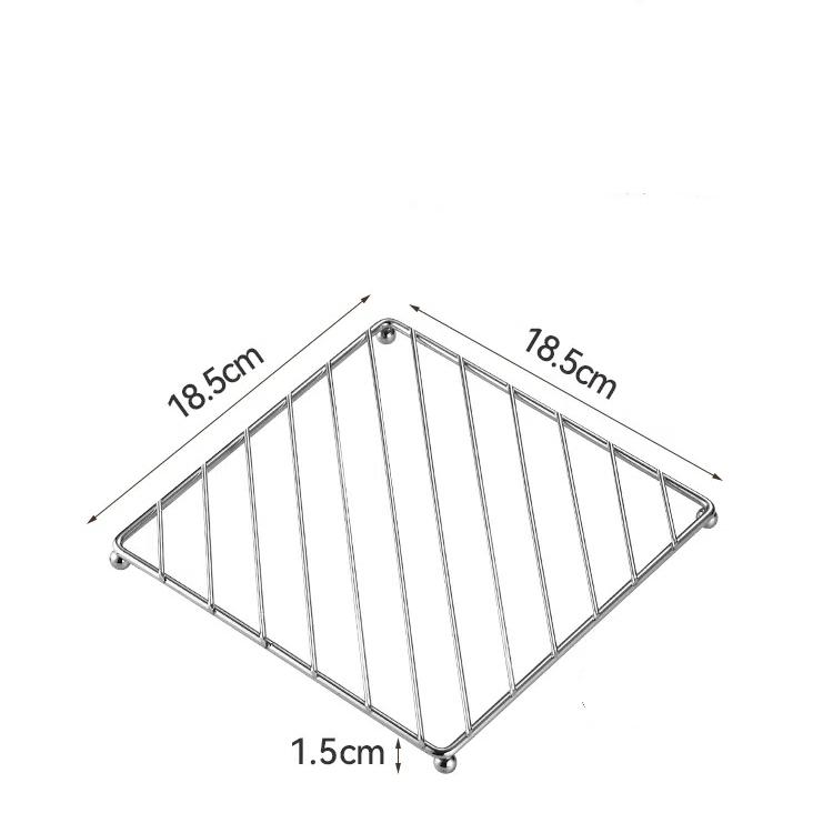 

Коврики для кастрюль из нержавеющей стали, теплоизоляционные коврики, кухонные подставки для готовки на пару, устойчивые к ожогам полки для посуды и сливные полки B