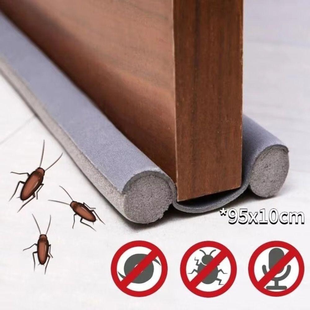 New Double-sided Door Bottom Sealing Strip Dustproof Thicker Under Door Draft Stopper Upgraded Anti-Cold Gap Blocking Seal Strip