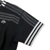 adidas Camiseta de cuello redondo a rayas con logo invertido Originals x Alexander Wang Tops para mujer Negro BR9215