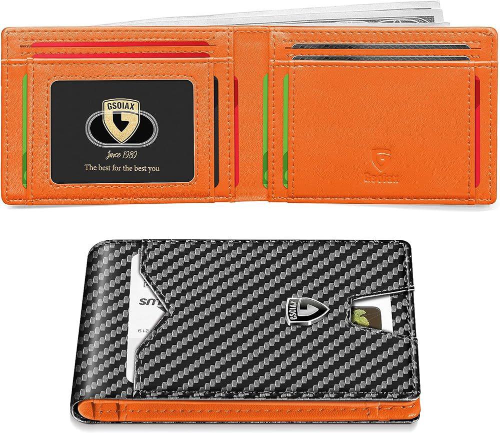 Men's Card Holder Wallet with Money Clip - Minimalist Style, Creative Gift