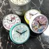 Mini Anti-Fog Suction Cup Wall Clock - Waterproof Quartz Clock for Bathroom and Kitchen, 7cm