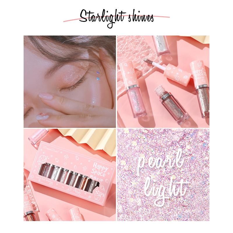 Liquid High Glossy Eyeshadow Silkworm Pen Brightening Eyeshadow Kit