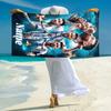 Personalized Argentina Football Celebration Beach Towel Microfiber Beach Towel Thin Absorbent for Beach Swimming Yoga Bath Sports. 0910348