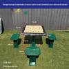 Outdoor Stainless Steel Multi-Game Table