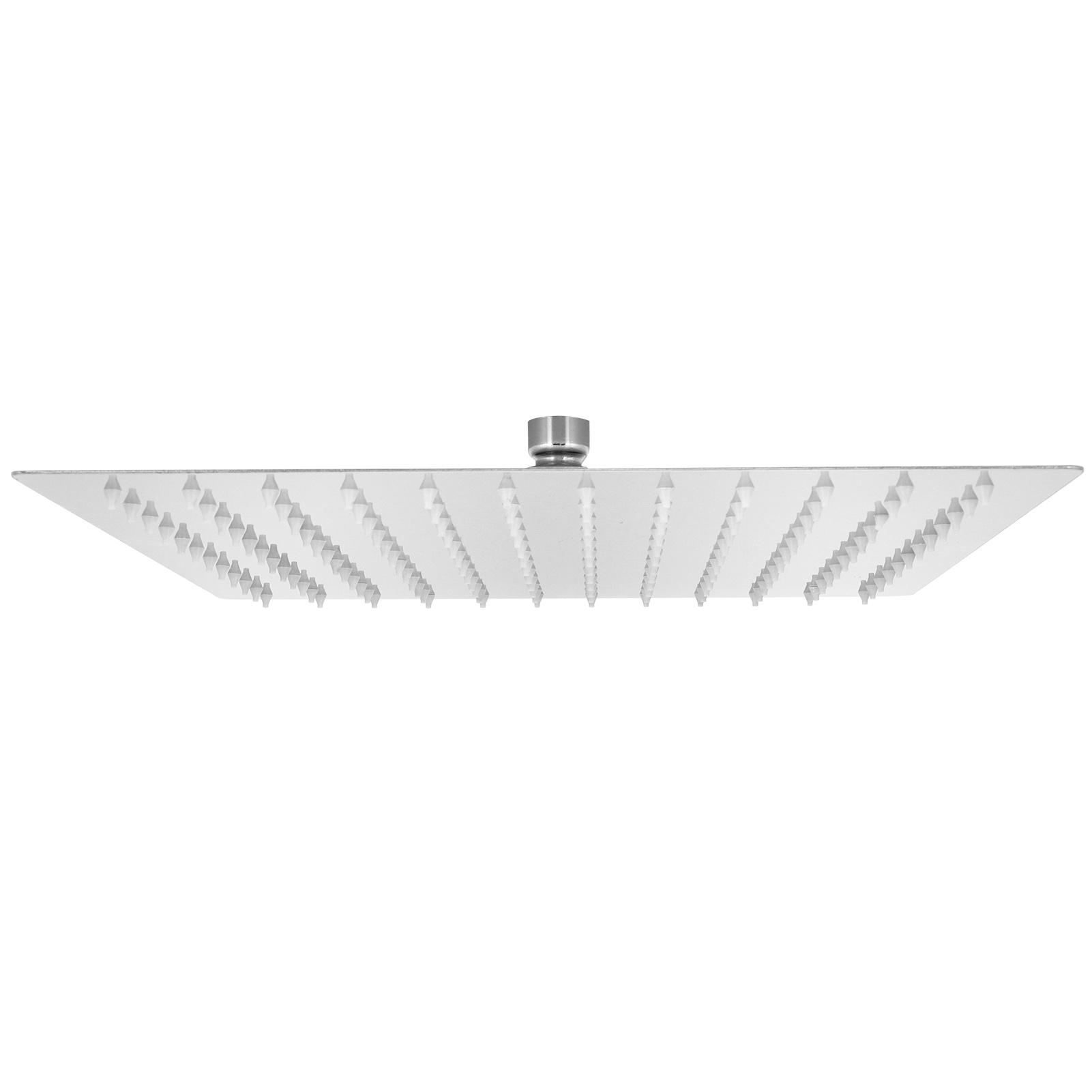 

12in Top Shower Head Stainless Steel G1/2in Adjustable Top Shower Sprayer Bathroom Supply
