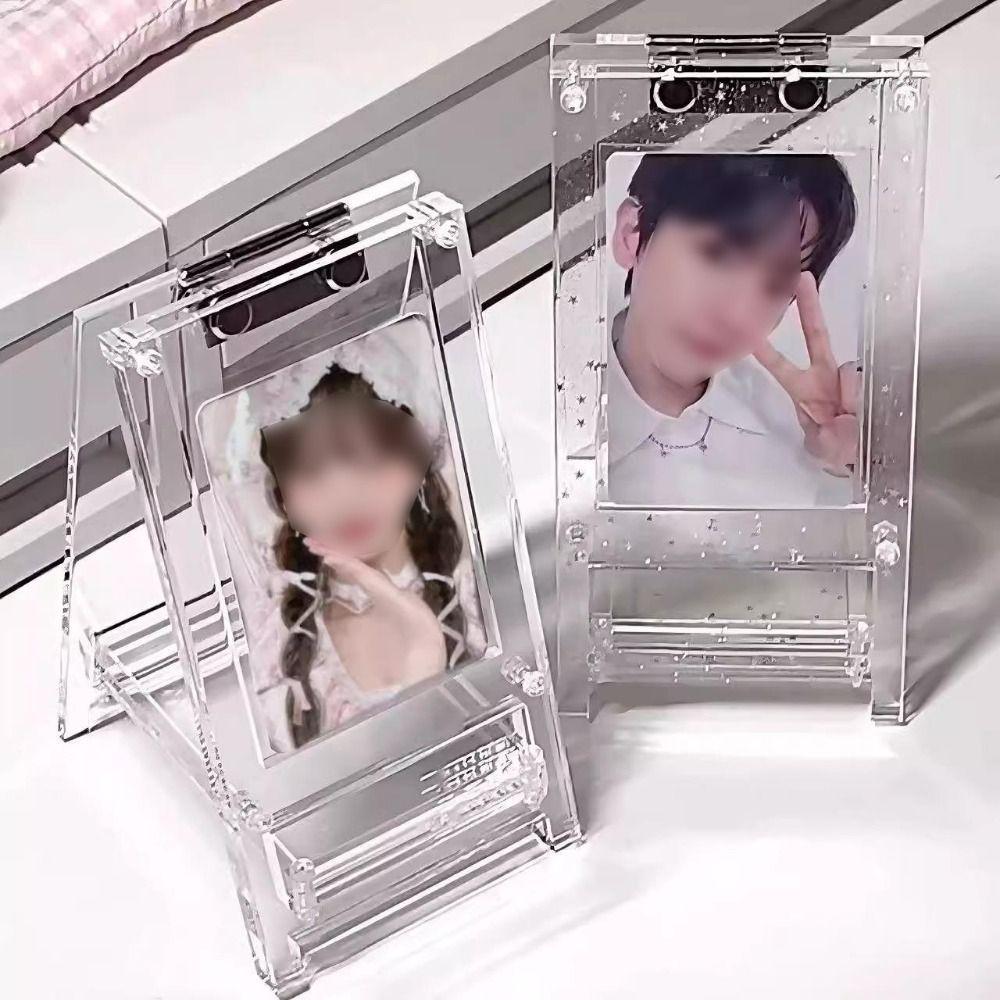 Clear Collection Card Display Stand Free Standing Acrylic Card Sleeves Frame  Ins Mini Album