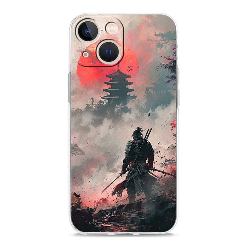 Phone Case For iPhone 17 Cases iPhone Air 16 15 12 13 14 Pro Max 7 8 Plus 16Pro iPhone11 Cover Japanese Bushido Samurai