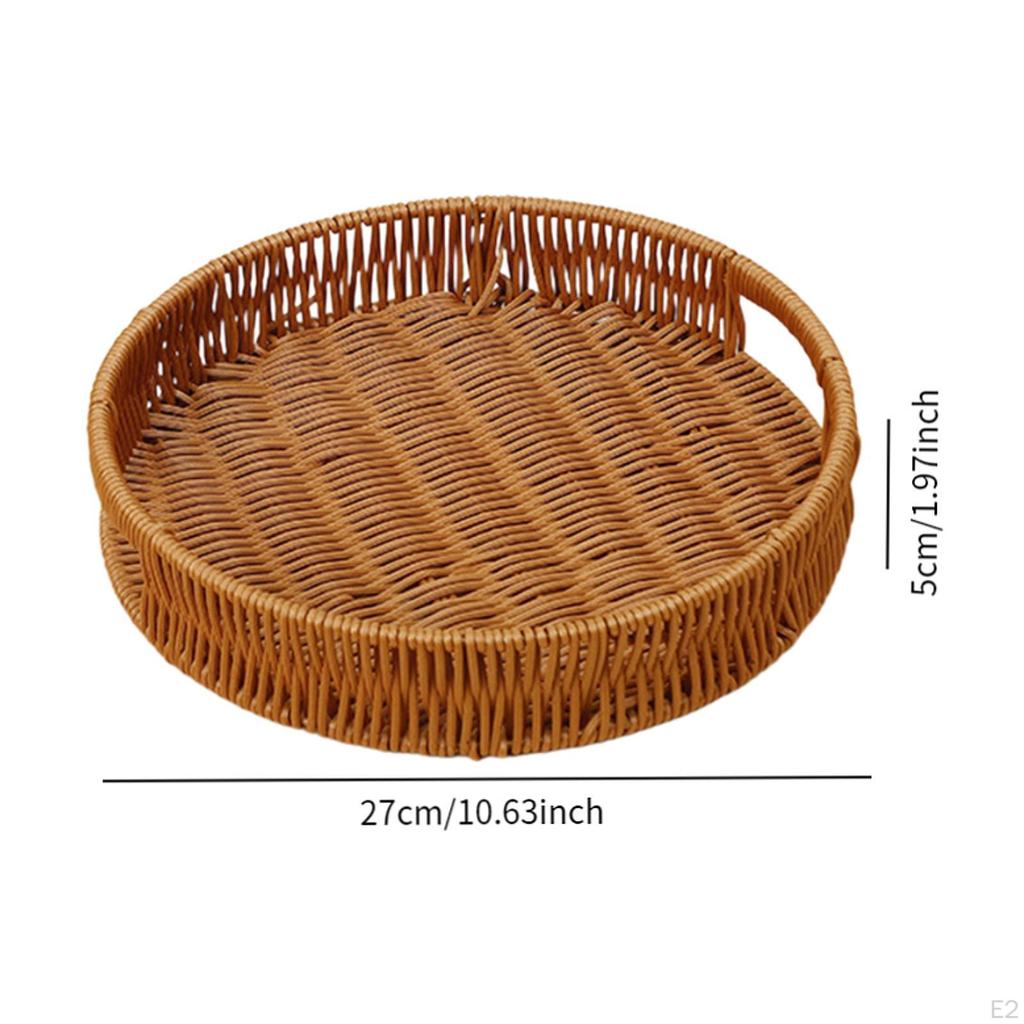 Handwoven Tray for Serving Fruits And Snacks, Storage Basket Events